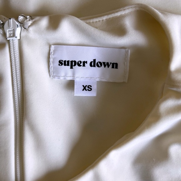 Revolve Super Down Amira Cut Out Dress in Ivory • XS - Picture 7 of 10